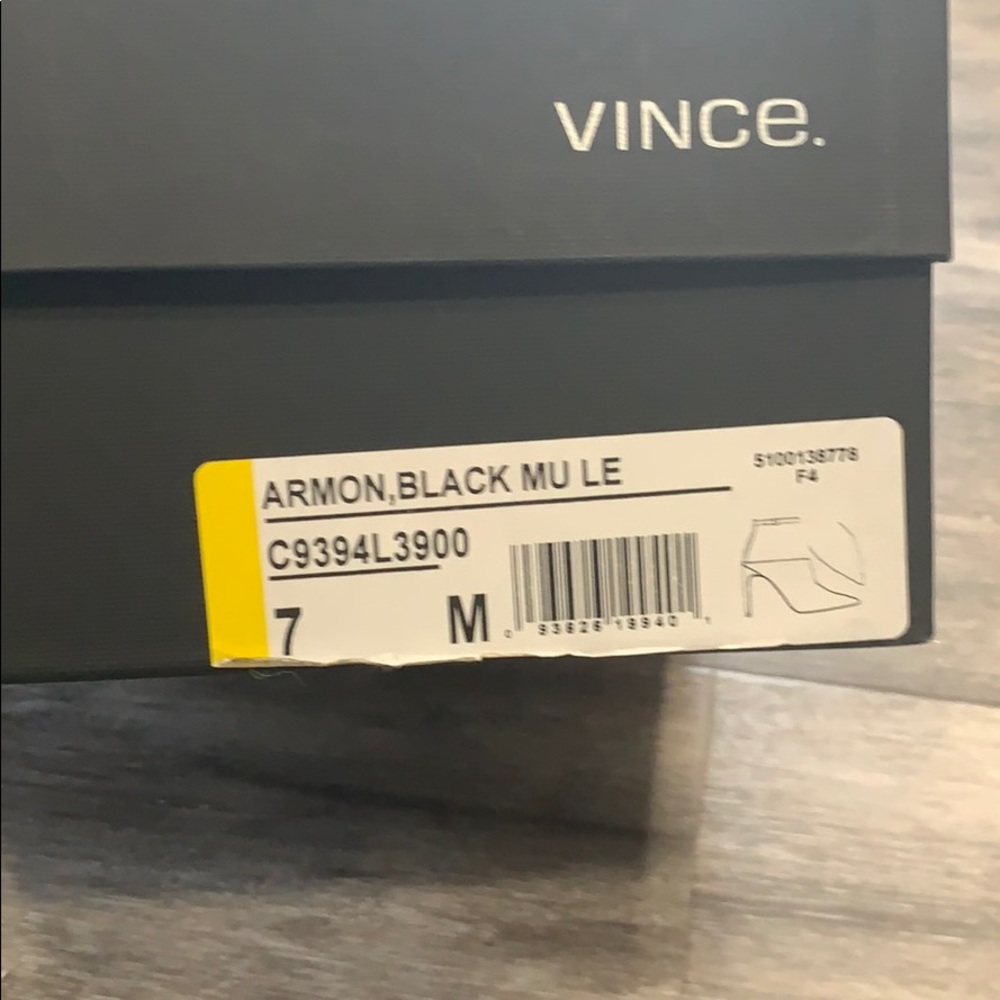 Vince Black Mule size 7 - Picture 6 of 7